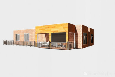 This is an example of a contemporary home design in Omaha.
