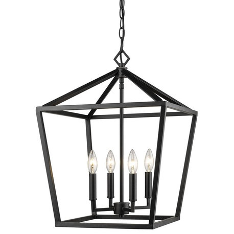 Millennium Lighting Corona Pendant, Matte Black