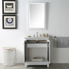 Sink Vanity With Quartz Top, White, 30"