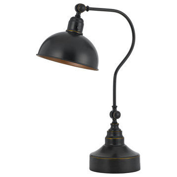 Dark Bronze Metal Industrial, Desk Lamp