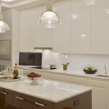 Contemporary White Kitchen with a Traditional Twist