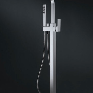 Badeloft Freestanding Tub Filler 'AT-02' Chromed Brass