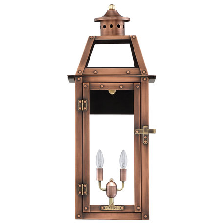 Bienville Copper Lantern, 20", Electric