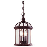 Savoy House - Savoy House Kensington Hanging Lantern in Rustic Bronze - 5-0635-72 - Classic exterior fixture available in two finishes: Textured Black and Rustic Bronze with Clear Beveled Glass.