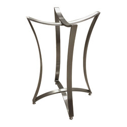 Custom Metal Home - Neptune Table Base, 22"x22"x29" - Table Tops And Bases