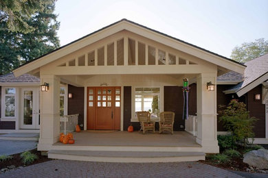 Inspiration for a timeless entryway remodel in Seattle