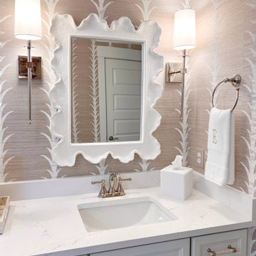Coastal Schumacher inspired Master Bathroom for a Queen!