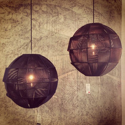 woolball. handcrafted woven lampshades - Pendant Lighting