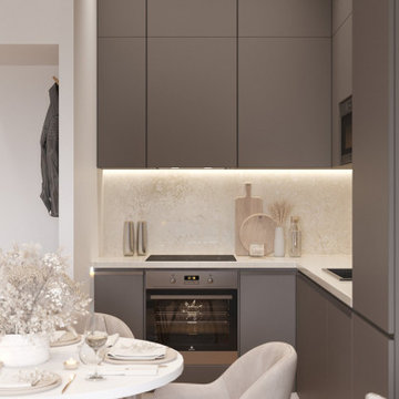 Compact 2-bedroom Apartment 37 sq.m in Scandinavian Style