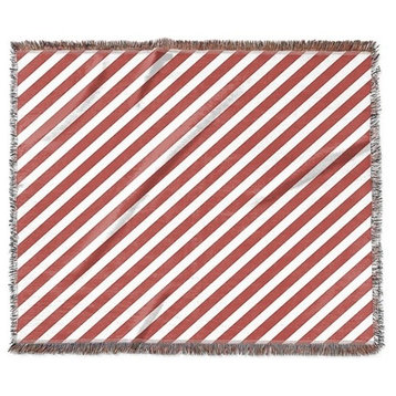"Diagonal Thick Lines" Woven Blanket 60"x50"