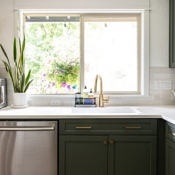 Forest Green Kitchen Refresh