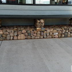 Custom Gabion Bench Seat - Outdoor Benches