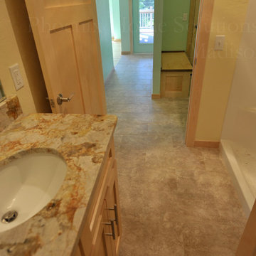Bathroom, entry and halls