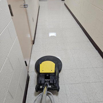 Floor Stripping and Waxing