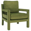 Safavieh Kye Accent Chair, Olive Green