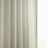 Light Tan Classic Faux Linen Curtain Single Panel, 50W x 108L