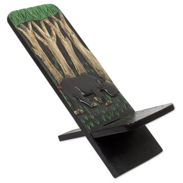 African Jungle Wood Lazy Chair