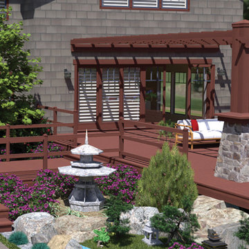 Asian Garden with Koi Pond