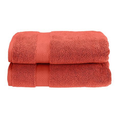 salmon colored towels