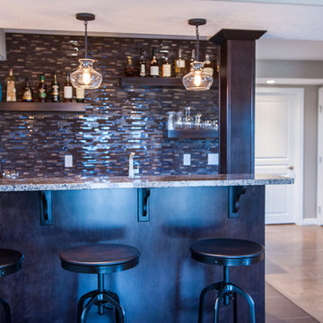 Masculine Modern Basment