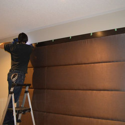 Custom Platform Bed w/ Headboard - Panel Beds