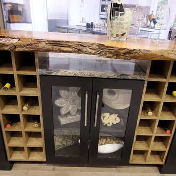 Medina, OH - Traditional - English Wych Elm Live Edge Countertop