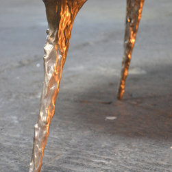 blankblank: Cast/Slab Coffee Table by Rob Zinn, Briar Leg Detail - Side Tables And End Tables