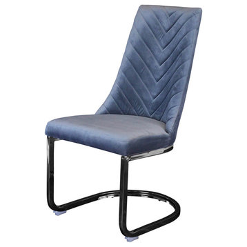 Balisa Velvet Chair, Sharkfin Gray