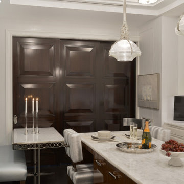 Contemporary White Kitchen with a Traditional Twist