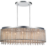 CWI LIGHTING - CWI LIGHTING 5535P30C-O 5 Light Drum Shade Chandelier with Chrome finish - CWI LIGHTING 5535P30C-O 5 Light Drum Shade Chandelier with Chrome finishThis breathtaking 5 Light Drum Shade Chandelier with Chrome finish is a beautiful piece from our Claire Collection. With its sophisticated beauty and stunning details, it is sure to add the perfect touch to your décor.Collection: ClaireCollection: ChromeMaterial: Metal (Stainless Steel)Crystals: K9 ClearShade Color: ChromeShade Material: MetalHanging Method / Wire Length: Comes with 72" of rodsDimension(in): 30(W) x 11(H) x 10(L)Max Height(in): 83Weight(lbs): 66Bulb: (5)40W G9 Bi-Pin Base(Not Included)CRI: 80Voltage: 120Certification: ETLInstallation Location: DRYOne year warranty against manufacturers defect.