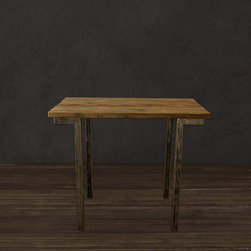 Reclaimed Wood Bar Pub Table - Indoor Pub And Bistro Tables