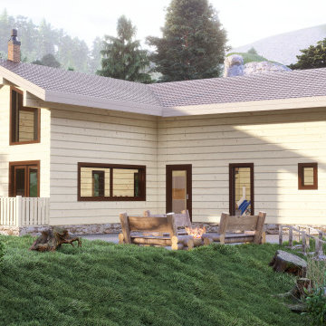 Glulam log cabins-Glulam log houses