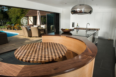 Inspiration for a large contemporary kitchen/dining room in Wiltshire.