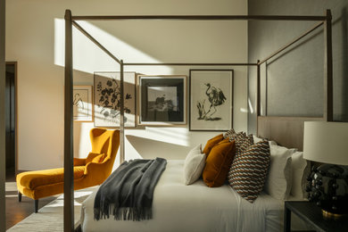 Inspiration for a rustic bedroom remodel in Other