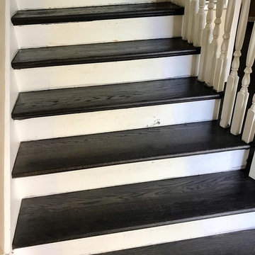 Niles Refinishing Hardwood Floor Red Oak 2 1/4" and stairs