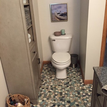 Pebble Tile Installation Photos