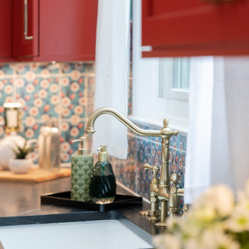 Turkish Tea Room Inspired Colorful Kitchen