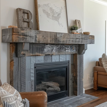Colored Fireplace Mantels