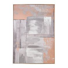 Rose Gold Glow Framed Canvas