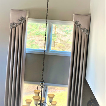 Cornice and draperies