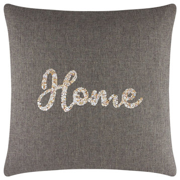 Sparkles Home Shell Home Pillow - 20x20" - Brown