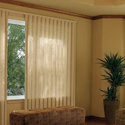 Hunter Douglas Vignette&reg; Traversed&trade; with Vertiglide&trade; Shades - Vertical Blinds