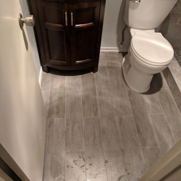 Tub shower conversion to handicap accessible.