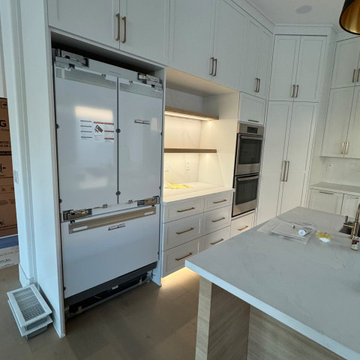 Multiple Room Cabinetry Reface with Partial Build