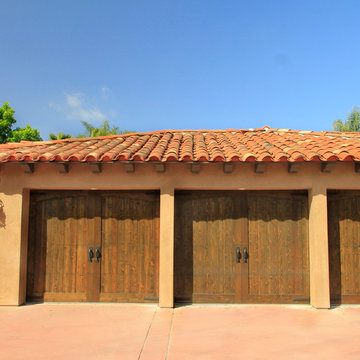 Rustic Wood Doors for 3 Car Garage
