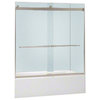 KOHLER Levity Sliding Bath Door with Towel Bar and 1/4" Crystal Clear Glass