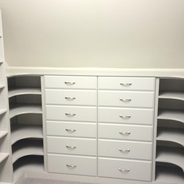 Grey Small Walk-in Closet