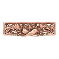 Inviting Home Inc. - Leafy Carrot Pull, Antique-Style Copper - Cabinet And Drawer Handle Pulls