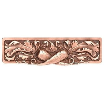 Leafy Carrot Pull, Antique-Style Copper