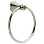 Delta Faucet - Delta Windemere II Towel Ring, Brushed Nickel - The sculpted curves of the Windemere Bath Collection bring a whimsical touch to the bath. The Towel Ring has a beautiful blend of casual/traditional design elements which will complement any decor. Finish your look today with coordinating pieces from the Windemere collection (sold separately).